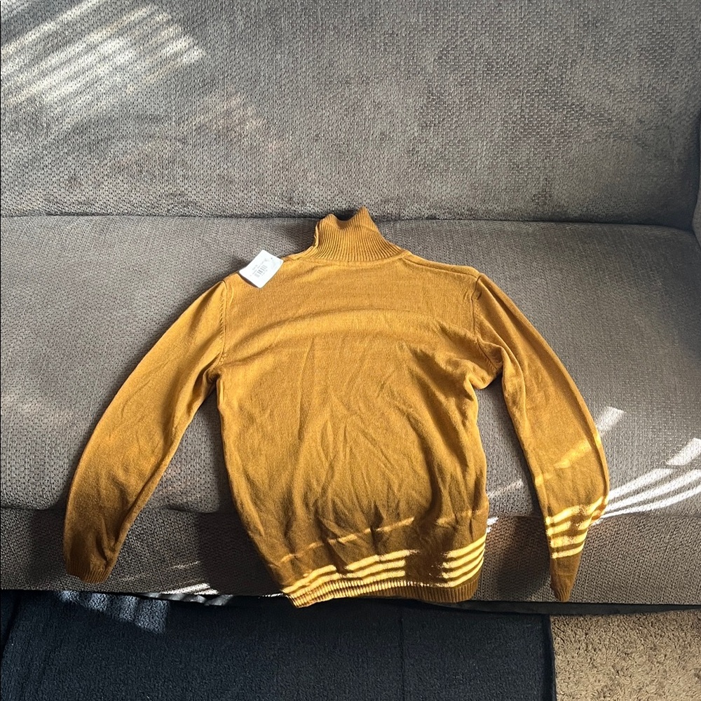 Mustard Yellow Turtleneck Sweater
